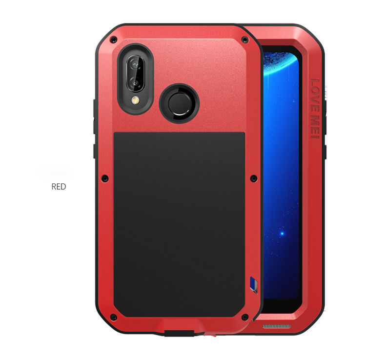 Love Mei kovový super odolný kryt pro Huawei P20 Lite - černý