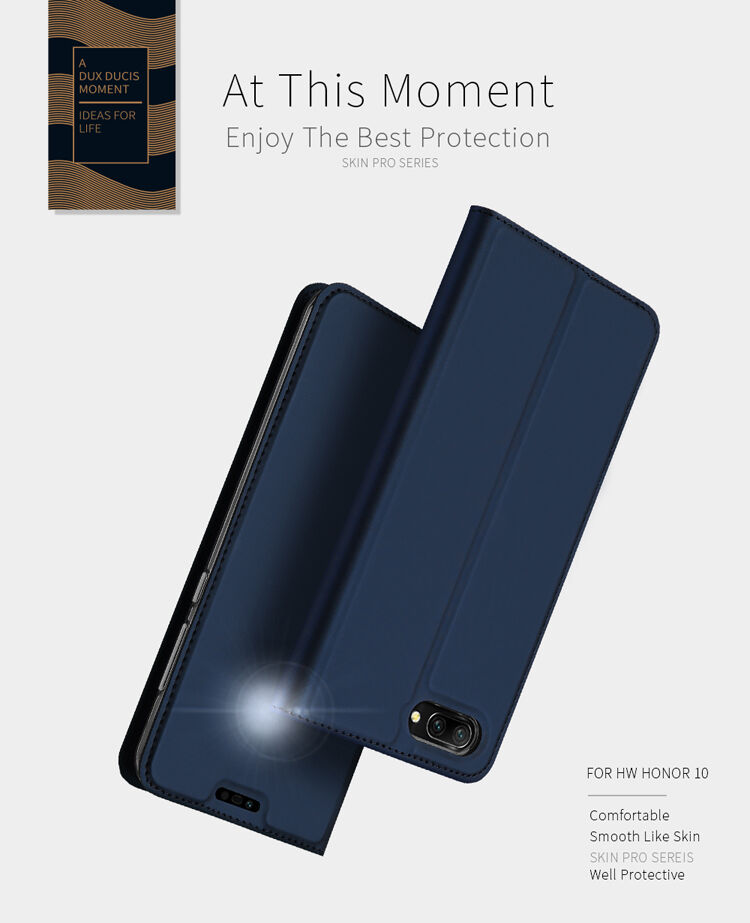Dux Ducis Skin Pro flipové pouzdro pro Honor 10 - šedé