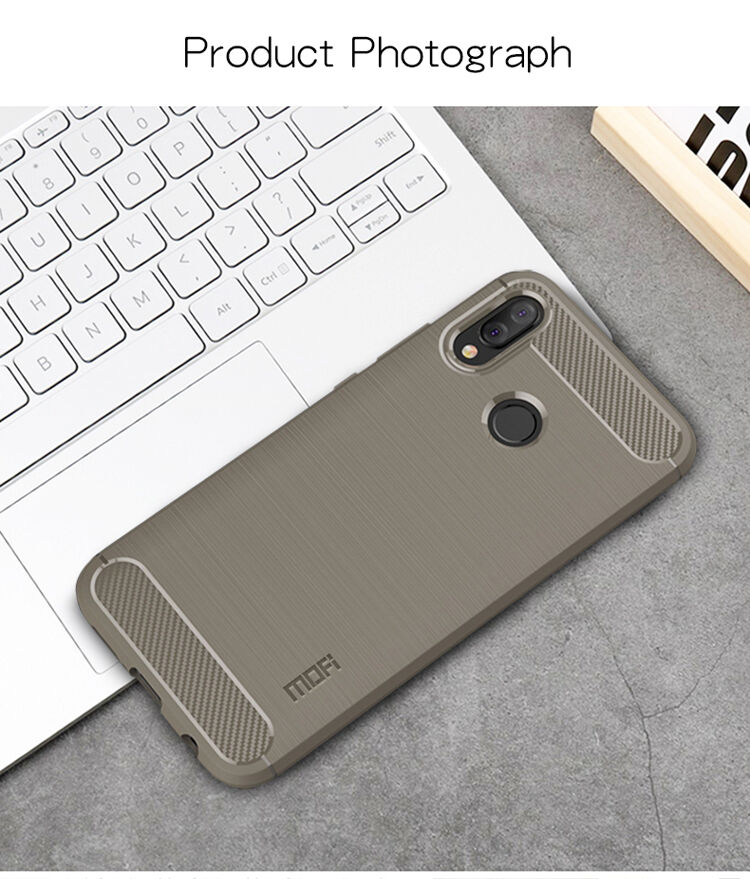 Mofi plastový kryt s broušenou texturou pro Huawei P20 Lite - červený