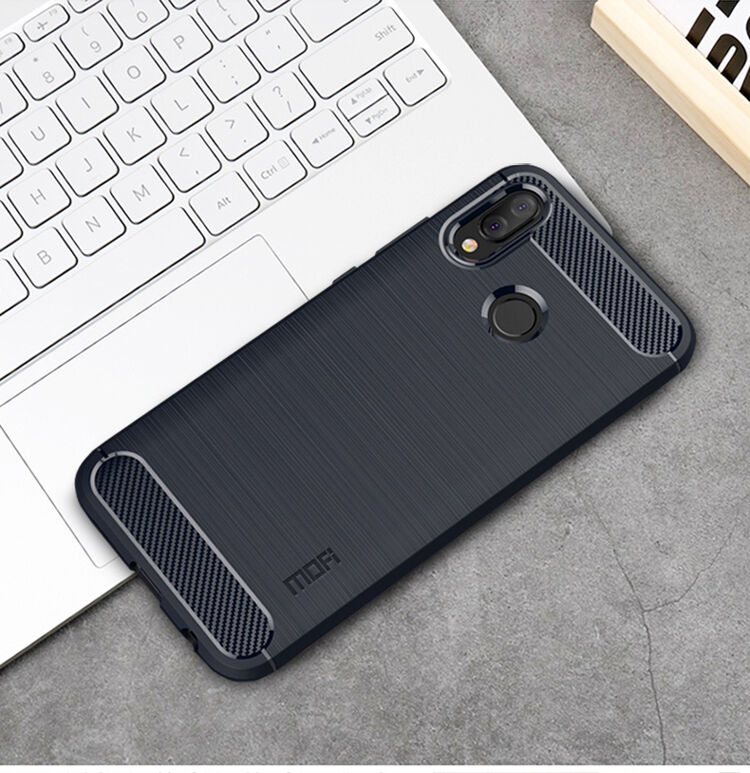 Mofi plastový kryt s broušenou texturou pro Huawei P20 Lite - červený