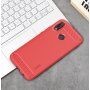 Mofi plastový kryt s broušenou texturou pro Huawei P20 Lite - červený