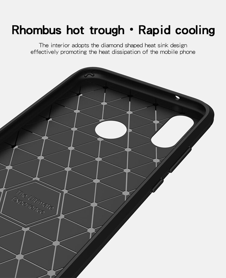 Mofi plastový kryt s broušenou texturou pro Huawei P20 Lite - černý