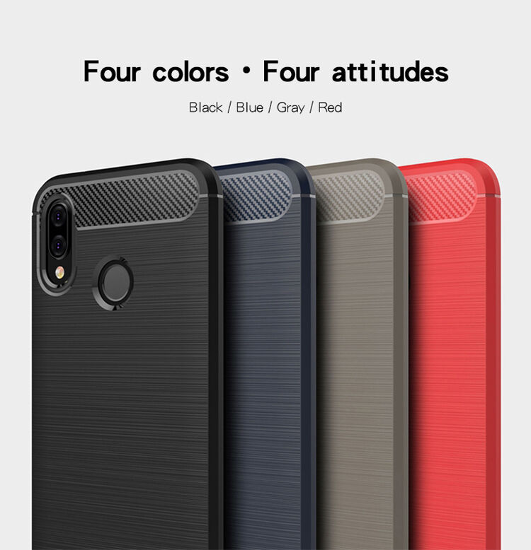 Mofi plastový kryt s broušenou texturou pro Huawei P20 Lite - černý