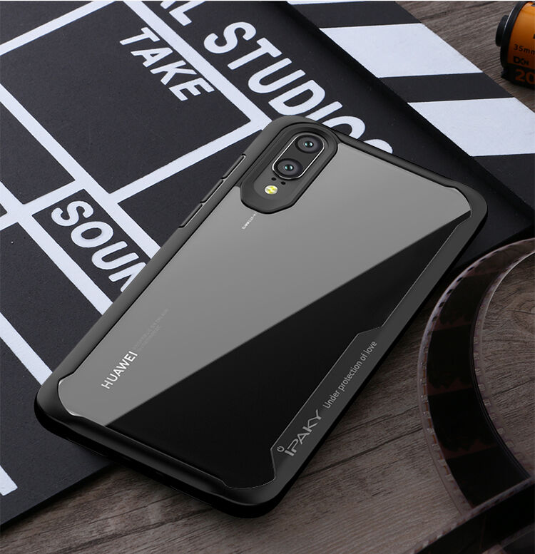 Ipaky čirý kryt s rámečkem pro Huawei P20 Lite - černý