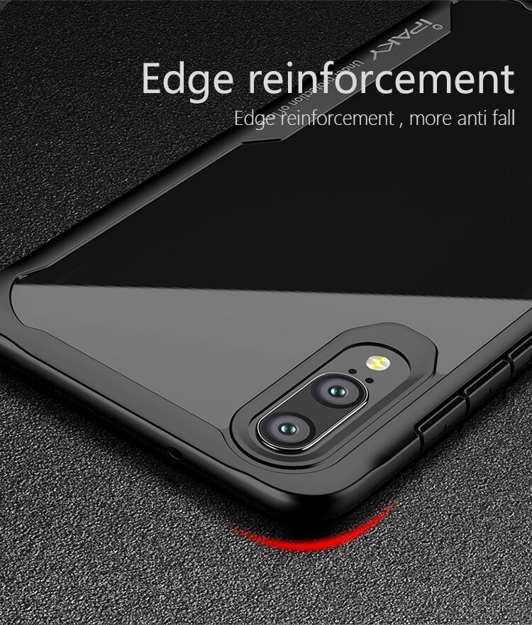 Ipaky čirý kryt s rámečkem pro Huawei P20 Lite - černý