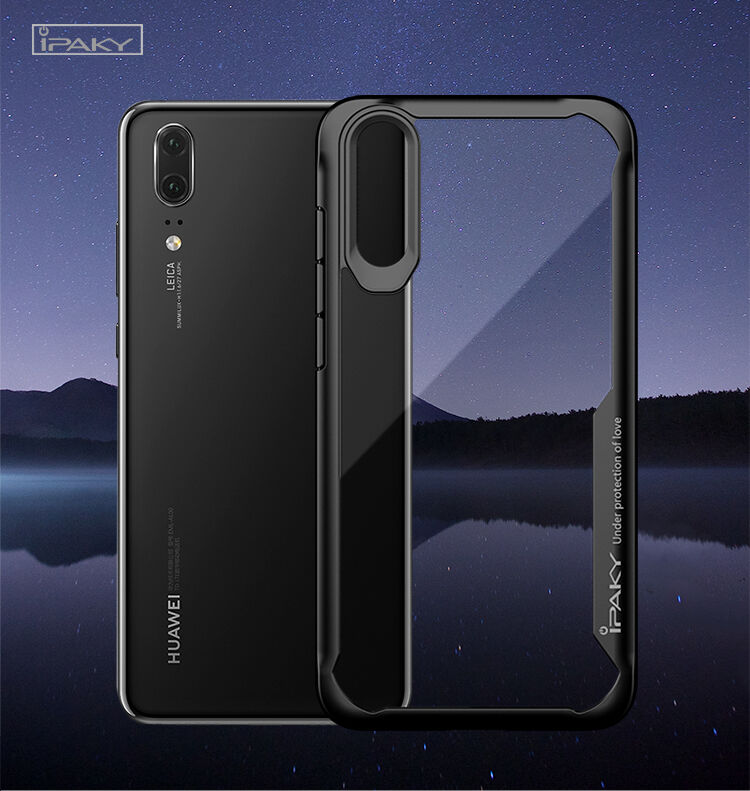 Ipaky čirý kryt s rámečkem pro Huawei P20 Lite - černý