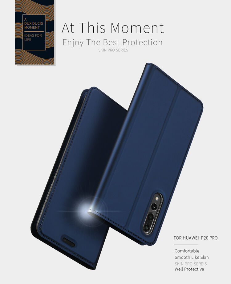 Dux Ducis Skin Pro flipové pouzdro pro Huawei P20 Pro - tmavěmodré