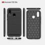 Plastový kryt s broušenou texturou pro Huawei P20 Lite - tmavěmodrý