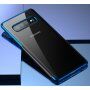 Baseus plastový čirý kryt s rámečkem pro Samsung Galaxy S10 Plus - modrý