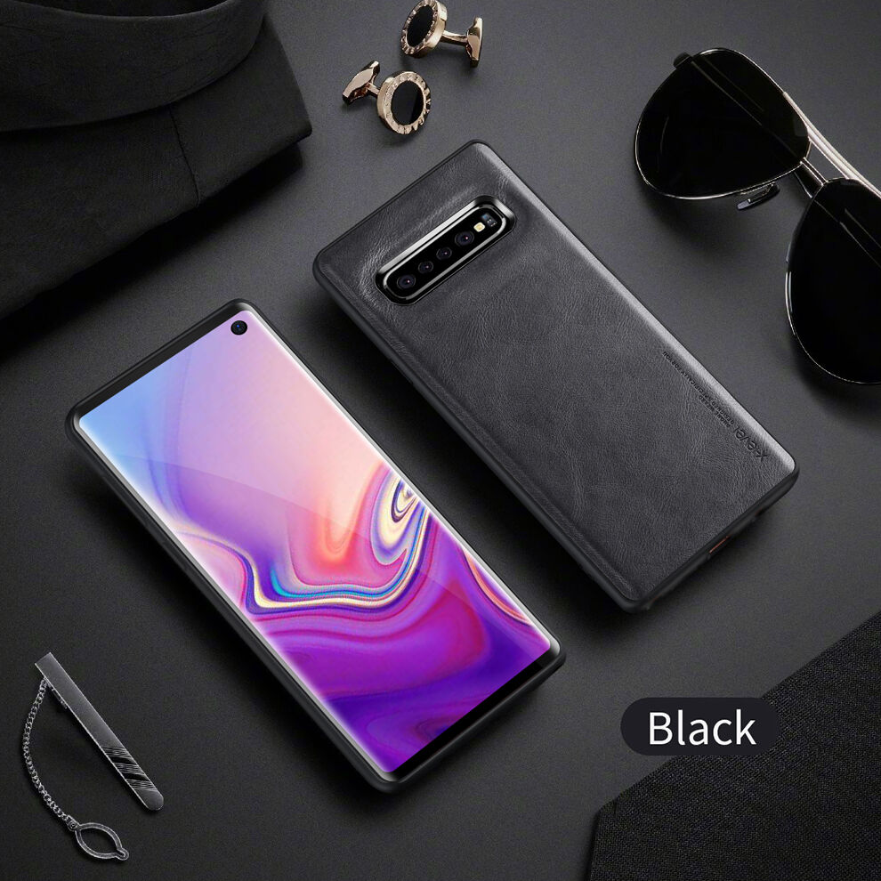 X-Level kryt s koženkovým povrchem pro Samsung Galaxy S10 - černý