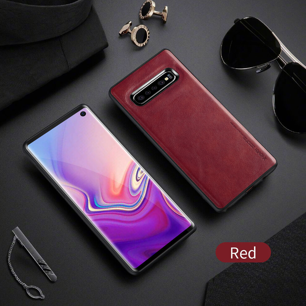 X-Level kryt s koženkovým povrchem pro Samsung Galaxy S10 - černý