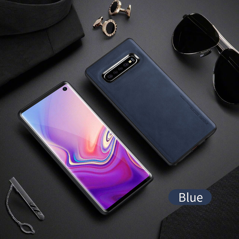 X-Level kryt s koženkovým povrchem pro Samsung Galaxy S10 - hnědý