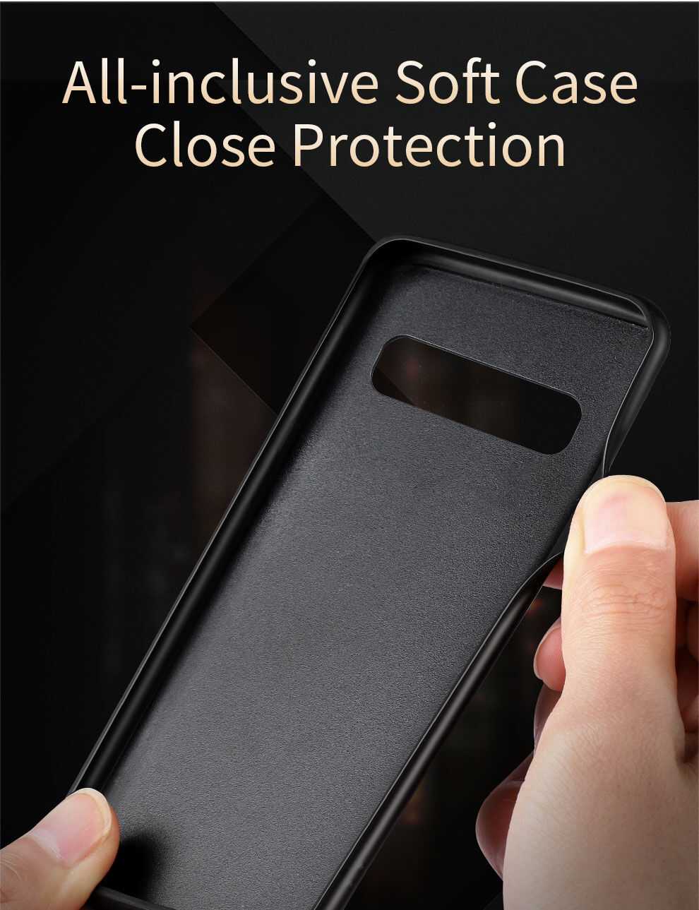 X-Level kryt s koženkovým povrchem pro Samsung Galaxy S10 - hnědý