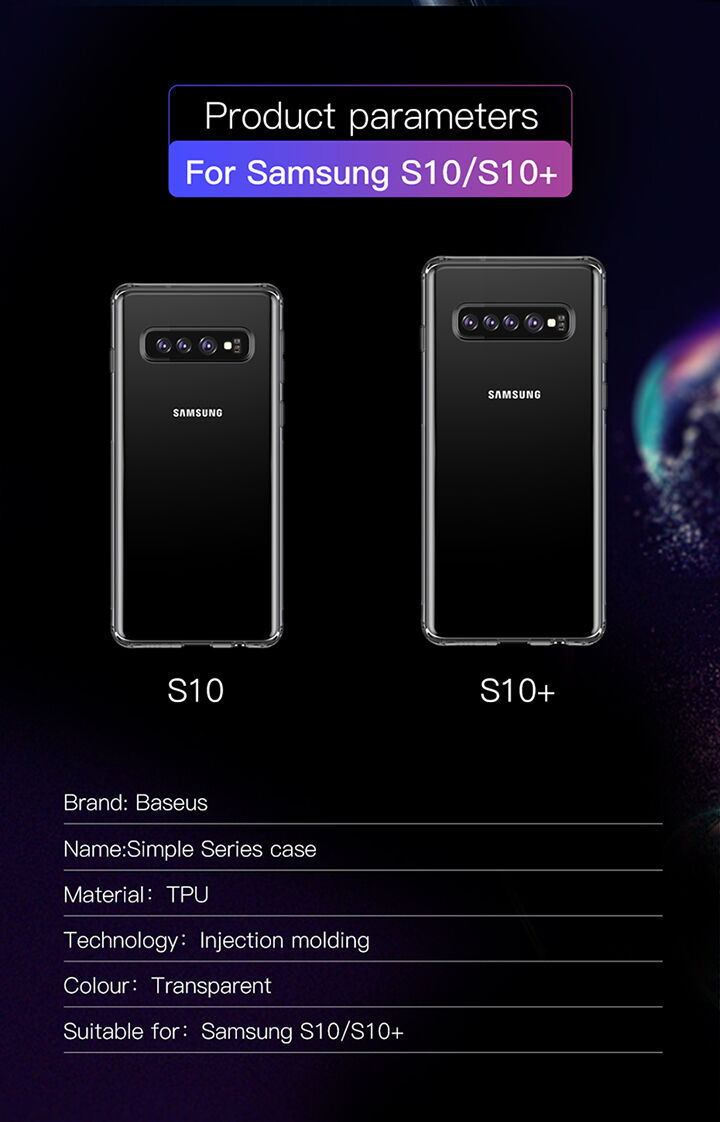 Baseus ochranný plastový kryt pro Samsung Galaxy S10 - transparentní