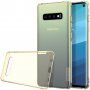 Nillkin transparentní kryt z měkkého plastu pro Samsung Galaxy S10 - zlatý