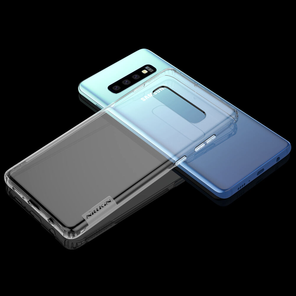 Nillkin transparentní kryt z měkkého plastu pro Samsung Galaxy S10 - zlatý