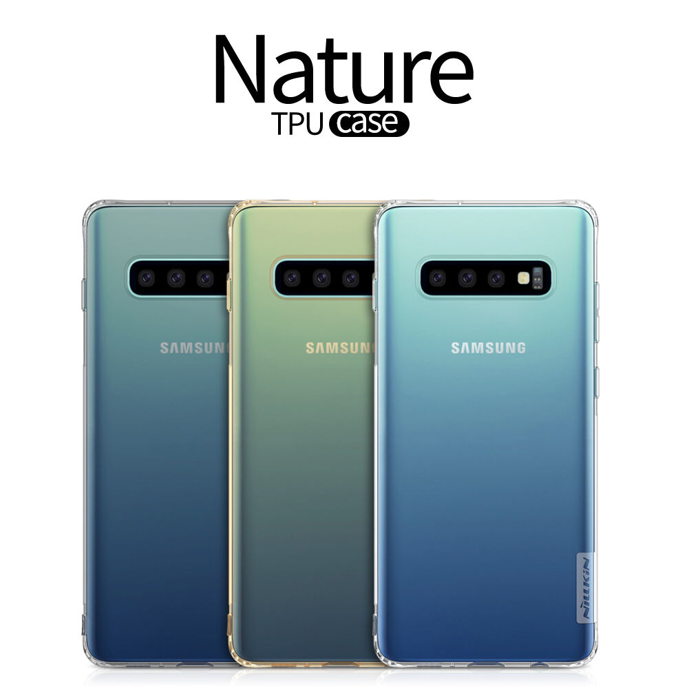 Nillkin transparentní kryt z měkkého plastu pro Samsung Galaxy S10 - šedý