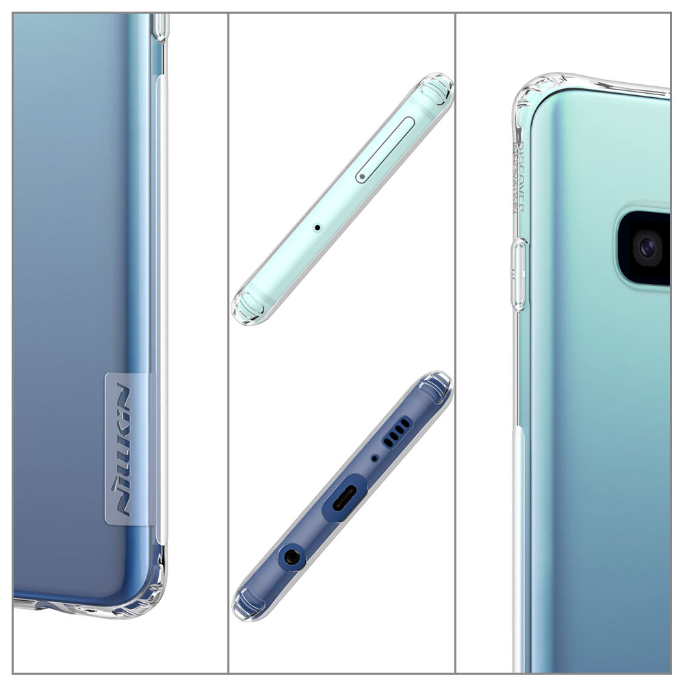 Nillkin transparentní kryt z měkkého plastu pro Samsung Galaxy S10 - šedý