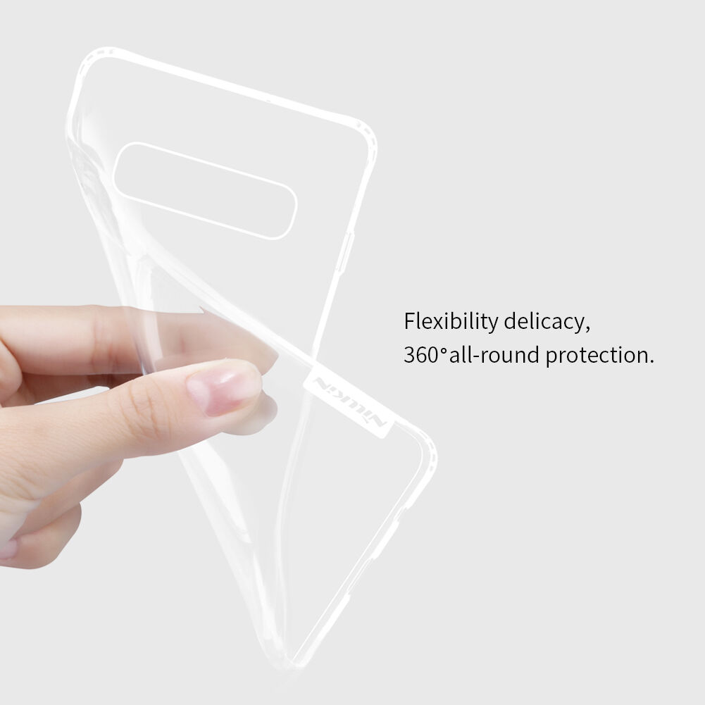 Nillkin transparentní kryt z měkkého plastu pro Samsung Galaxy S10 - šedý