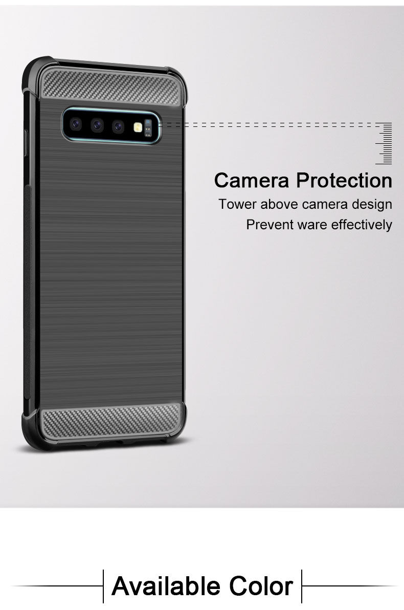Imak ochranný kryt s broušenou texturou pro Samsung Galaxy S10 - černý