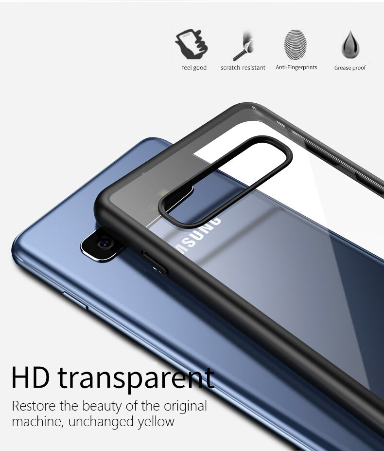 Ipaky transparentní plastový kryt pro Samsung Galaxy S10 - černý
