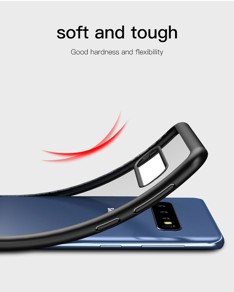 Ipaky transparentní plastový kryt pro Samsung Galaxy S10 - černý