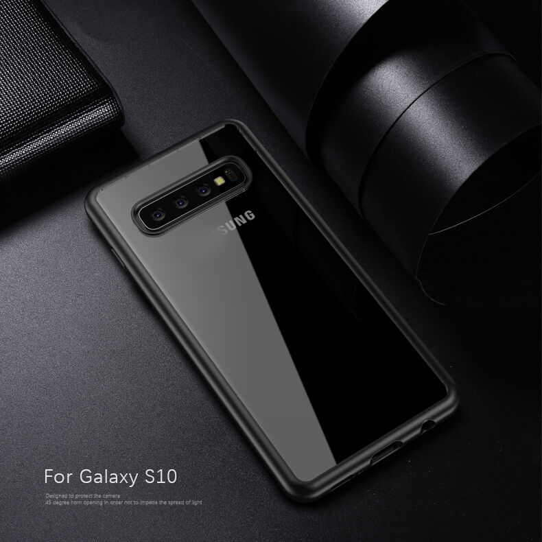 Ipaky transparentní plastový kryt pro Samsung Galaxy S10 - černý