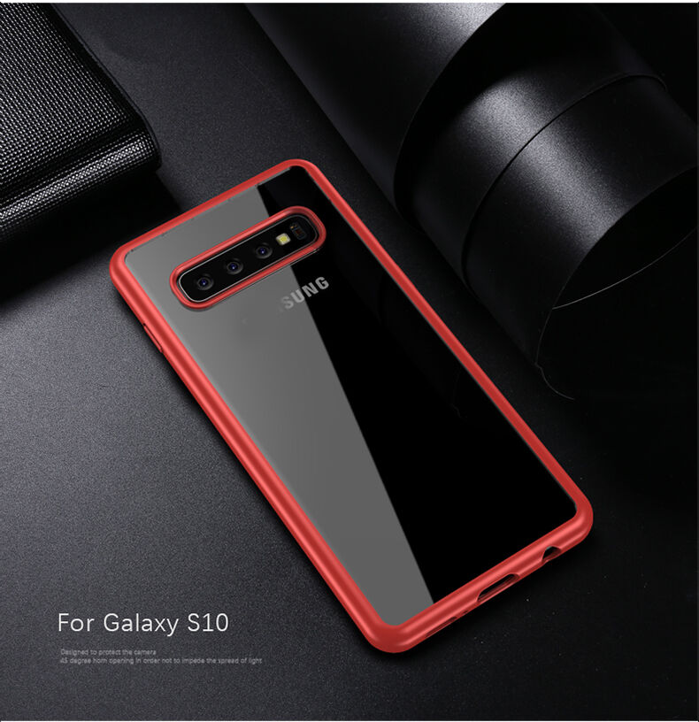 Ipaky transparentní plastový kryt pro Samsung Galaxy S10 - černý