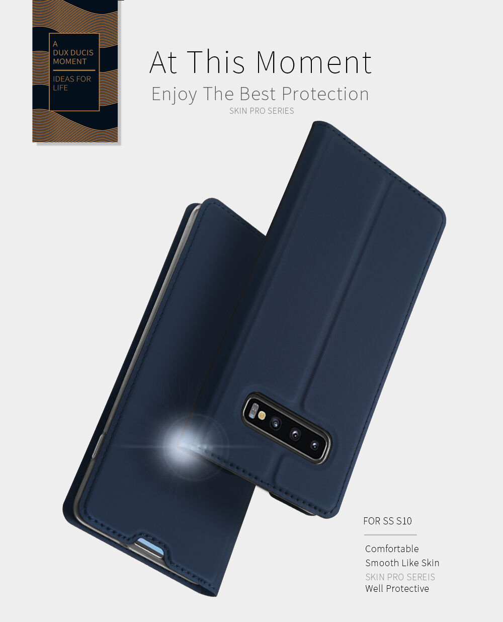 Dux Ducis Skin Pro flipové pouzdro pro Samsung Galaxy S10 - černé