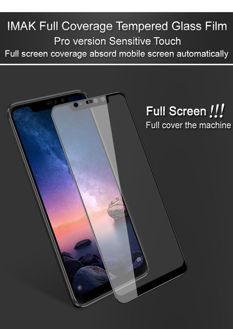 Imak super odolné tvrzené sklo na na celou přední stranu Xiaomi Redmi Note 6 Pro - černé