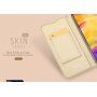 Dux Ducis kožené pouzdro s kapsou na karty pro Xiaomi Redmi Note 7 - zlaté