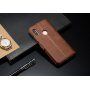 LC.imeeke peněženkové kožené pouzdro pro Xiaomi Redmi Note 6 Pro - kávové