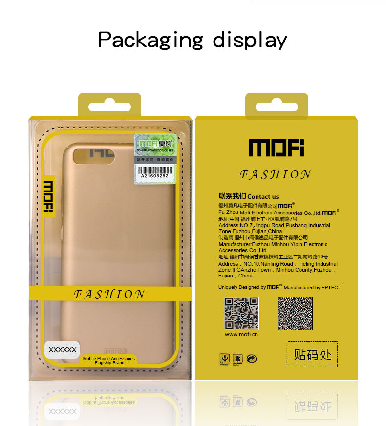 Mofi ultratenký matný kryt pro Xiaomi Redmi Note 6 Pro -  zlatý