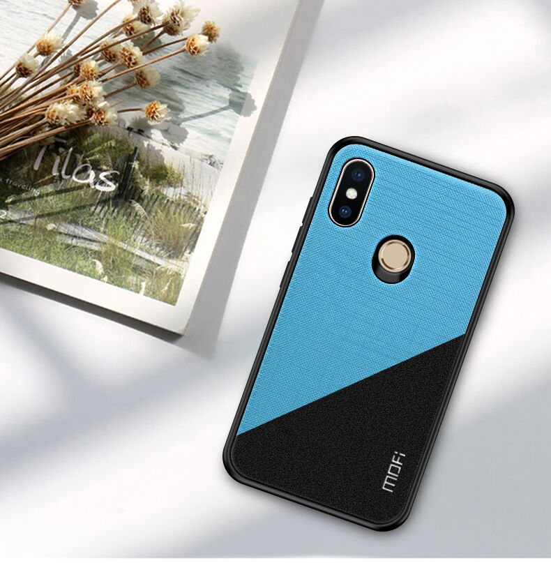 Mofi ochranný plastový a textilní kryt pro Xiaomi Mi A2 Lite - černý
