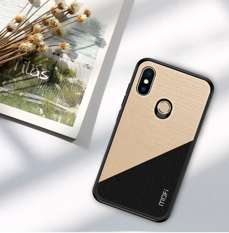 Mofi ochranný plastový a textilní kryt pro Xiaomi Mi A2 Lite - černý