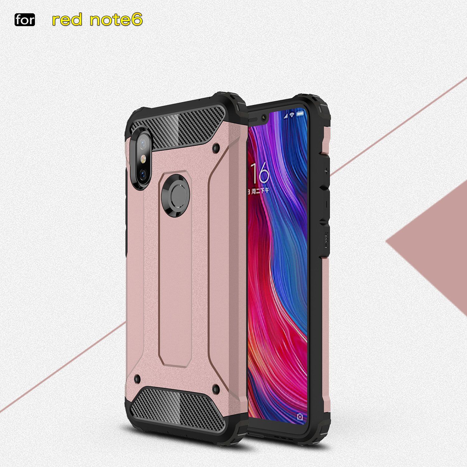 Super odolný kryt Armor pro Xiaomi Redmi Note 6 Pro - stříbrný