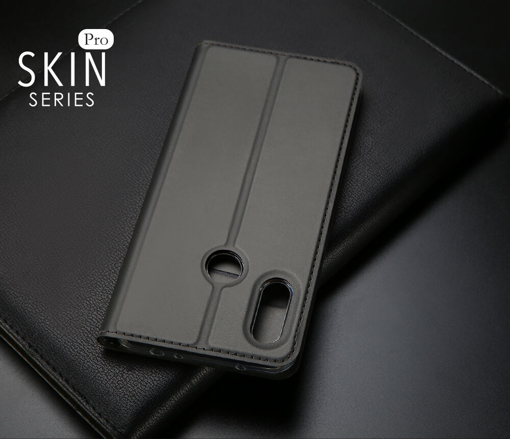 Dux Ducis ochranné kožené pouzdro pro Xiaomi Redmi Note 6 Pro - tmavě modré