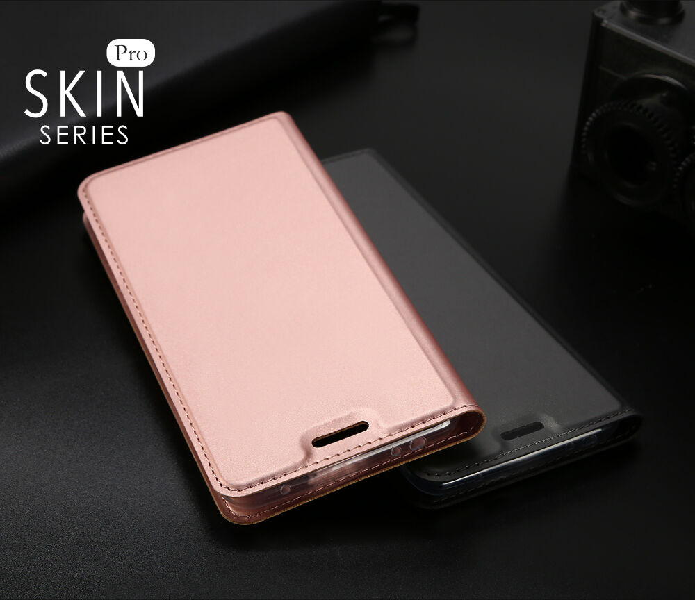 Dux Ducis ochranné kožené pouzdro pro Xiaomi Redmi Note 6 Pro - růžovozlaté