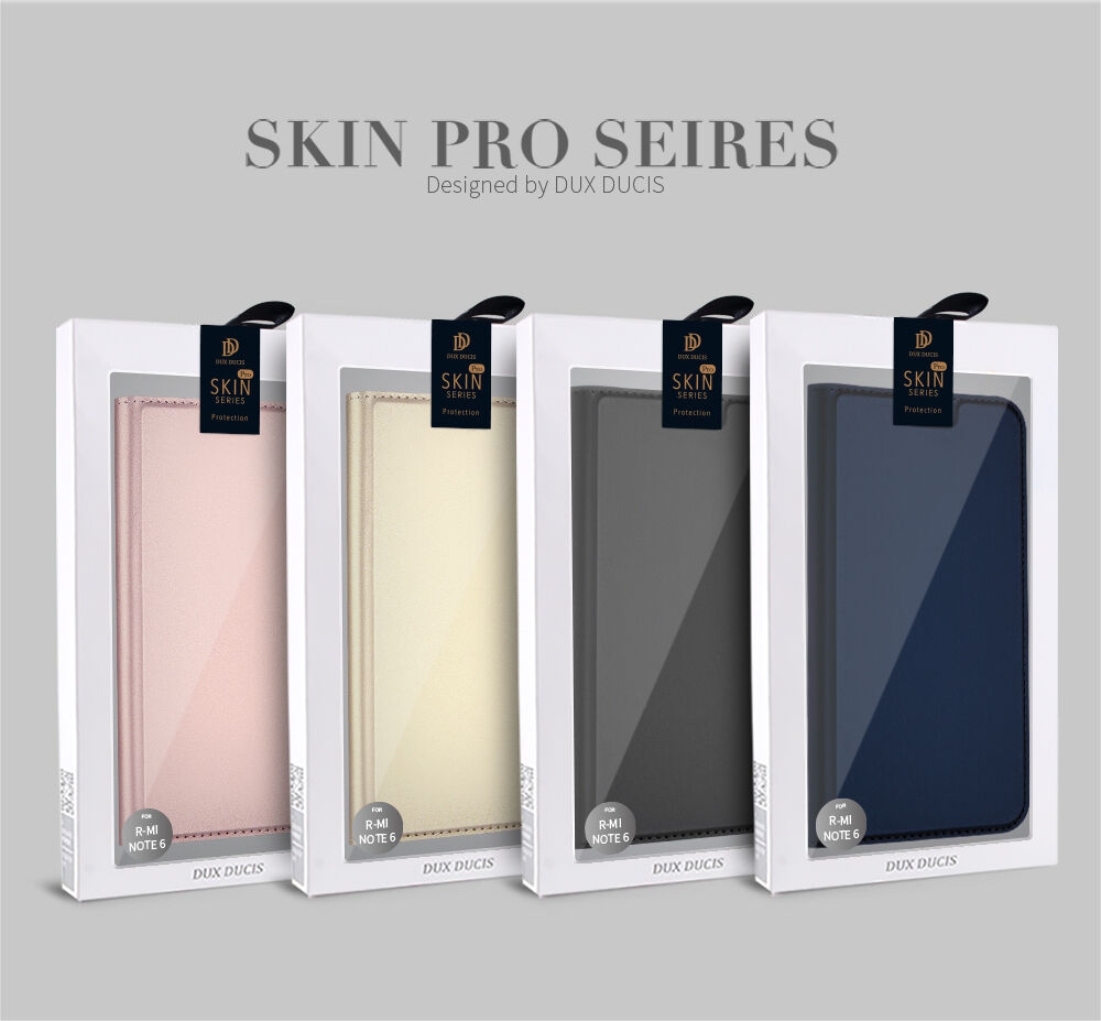Dux Ducis ochranné kožené pouzdro pro Xiaomi Redmi Note 6 Pro - růžovozlaté