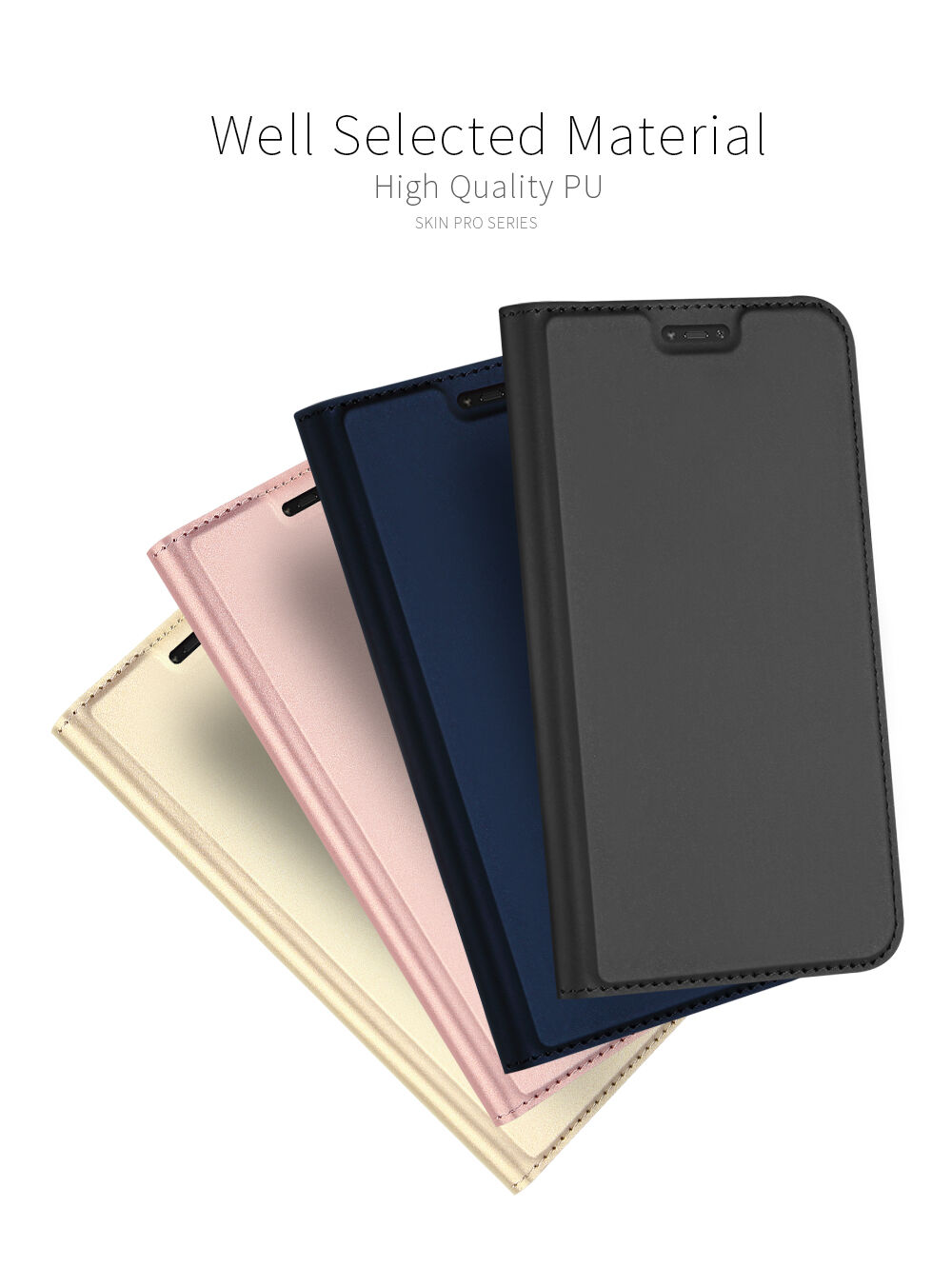 Dux Ducis ochranné kožené pouzdro pro Xiaomi Redmi Note 6 Pro - šedé