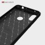 Ochranný kryt s broušenou texturou pro Xiaomi Redmi Note 6 Pro - černý