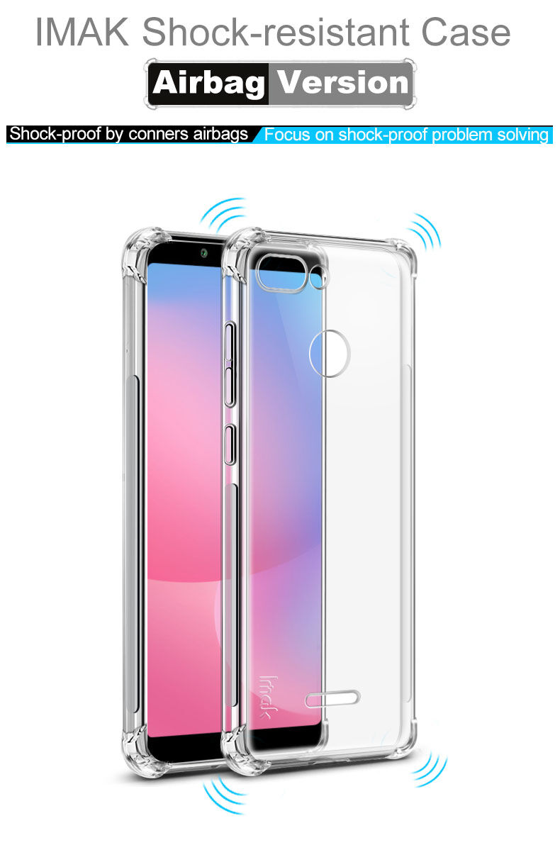 Imak nárazuvzdorný kryt s ochranou displeje pro Xiaomi Redmi 6 - matný černý