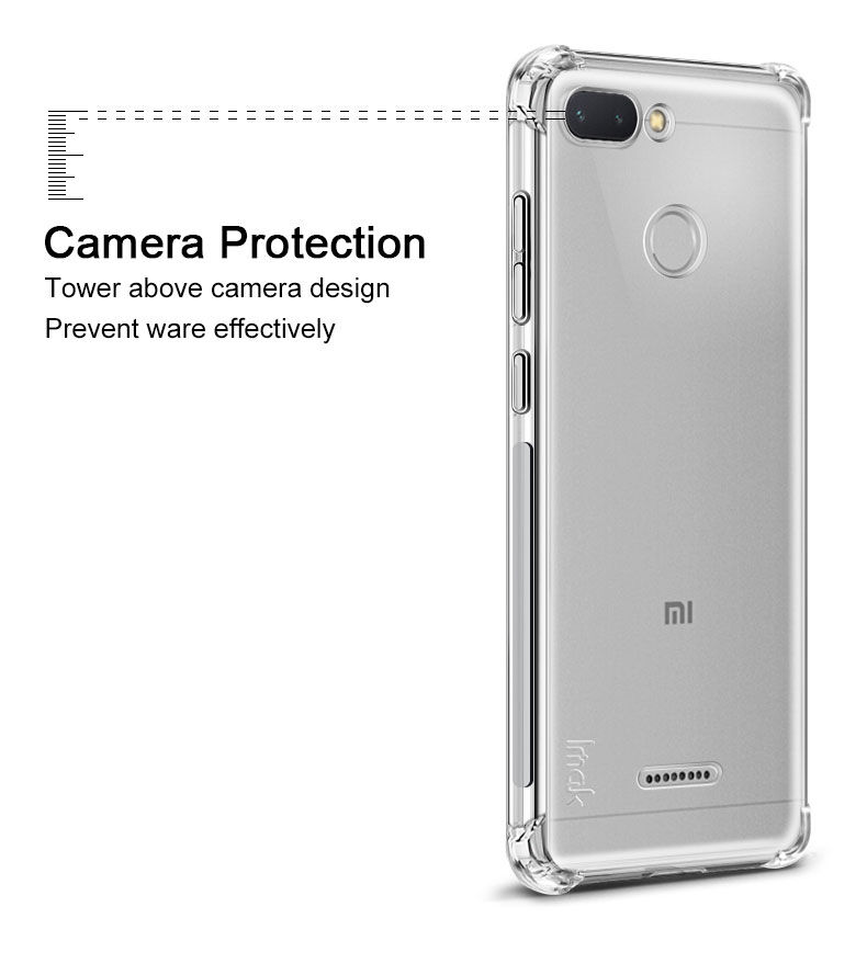 Imak nárazuvzdorný kryt s ochranou displeje pro Xiaomi Redmi 6 - matný černý