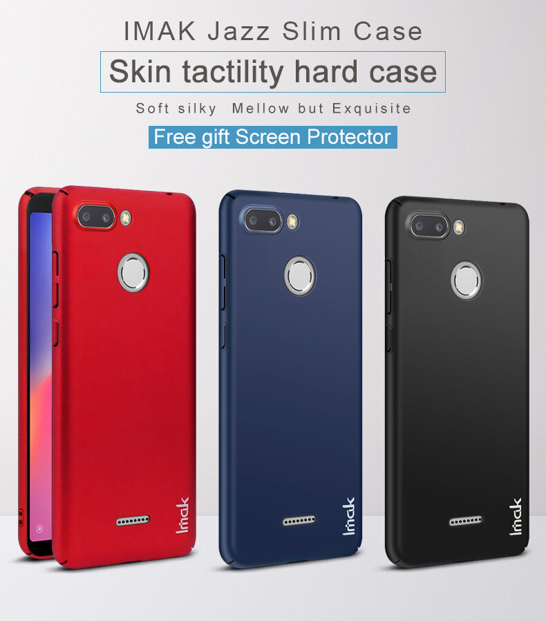 Imak hladký kryt s ochranou displeje pro Xiaomi Redmi 6 - modrý