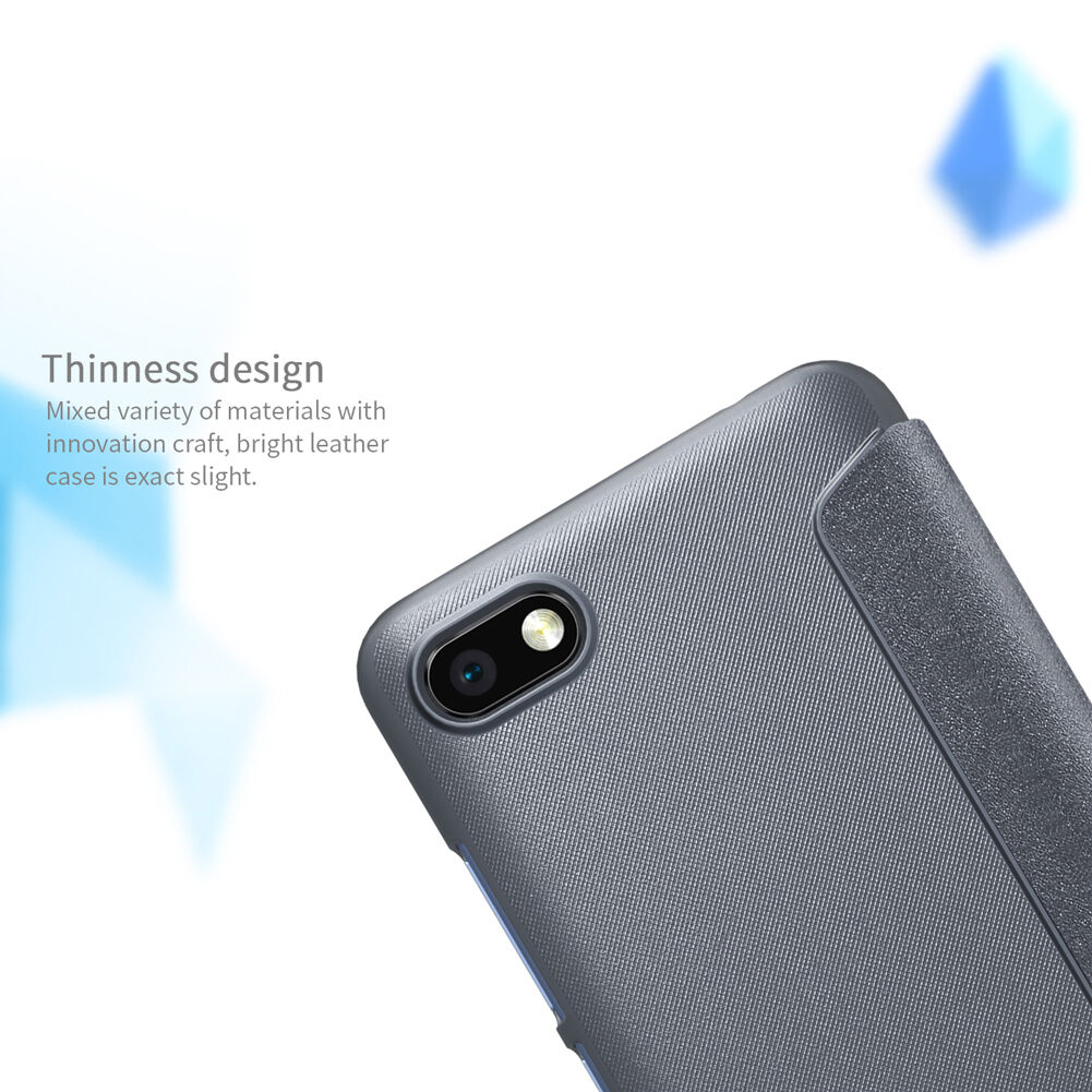 Nillkin ochranné kožené pouzdro s průhledem pro Xiaomi Redmi 6 - zlaté