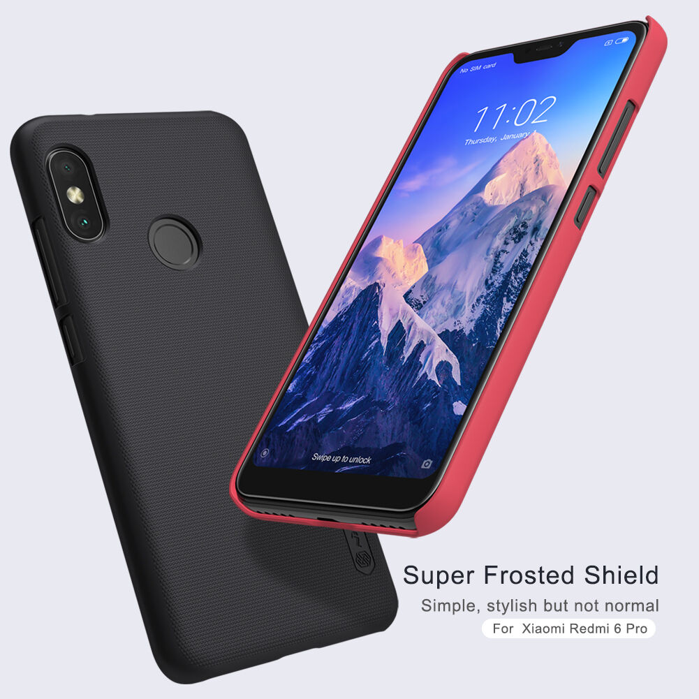 Nillkin ochranný drážkovaný kryt pro Xiaomi Mi A2 Lite - černý