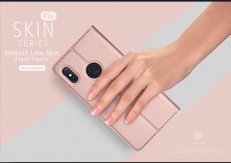 Dux Ducis ochranné kožené pouzdro pro Xiaomi Mi A2 - tmavě šedé