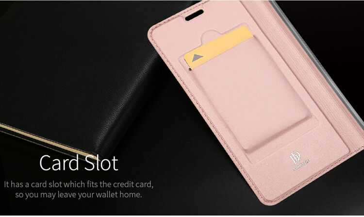 Dux Ducis ochranné kožené pouzdro pro Xiaomi Mi A2 - tmavě šedé