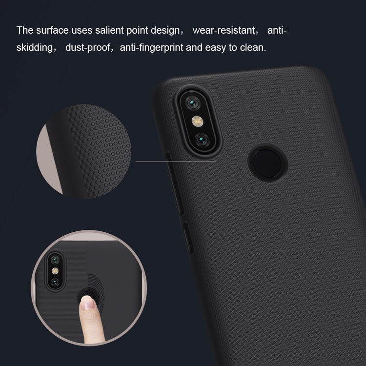 Nillkin ochranný drážkovaný kryt pro Xiaomi Mi A2 - černý