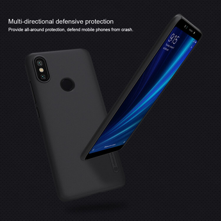 Nillkin ochranný drážkovaný kryt pro Xiaomi Mi A2 - černý